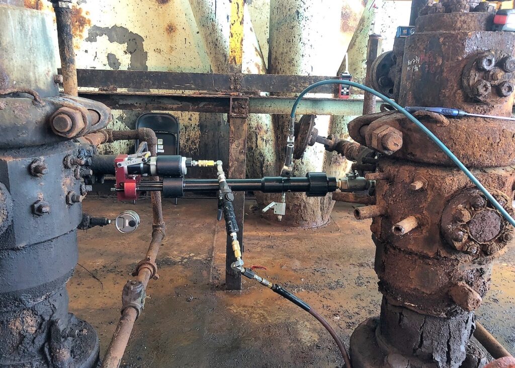 Rusty old machine on a workshop